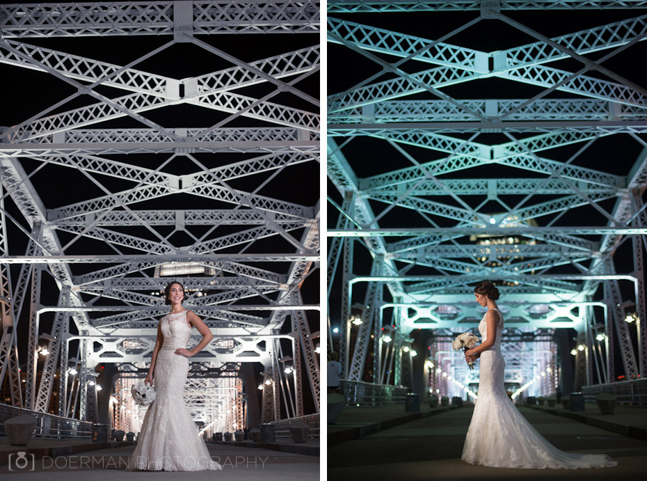 Shelby Street Walking Bridge Bride Photography