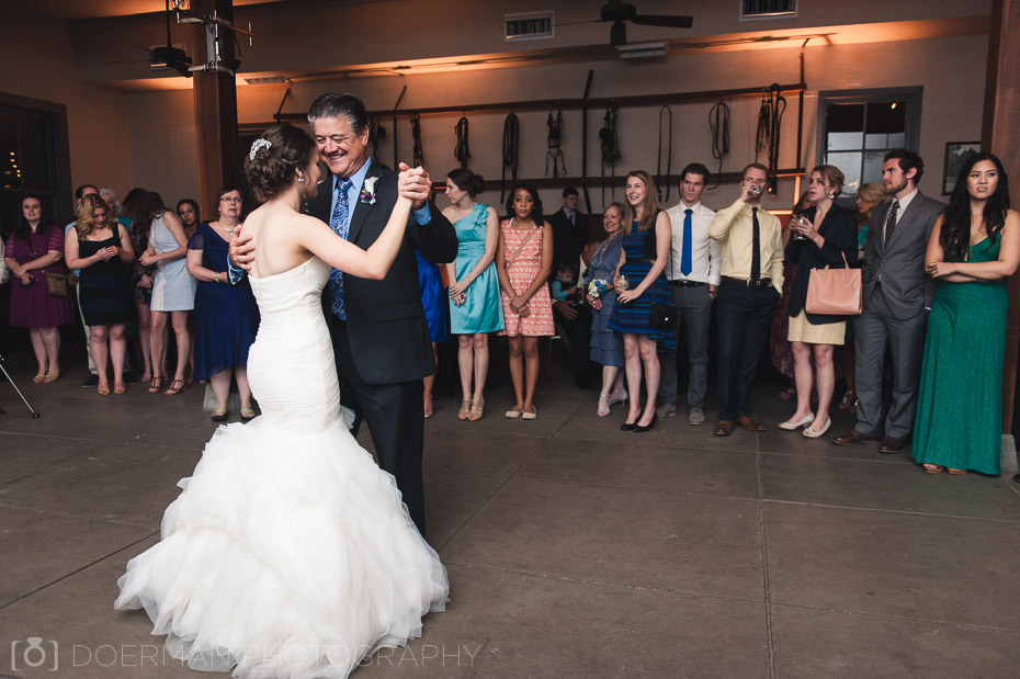bride and father first dance