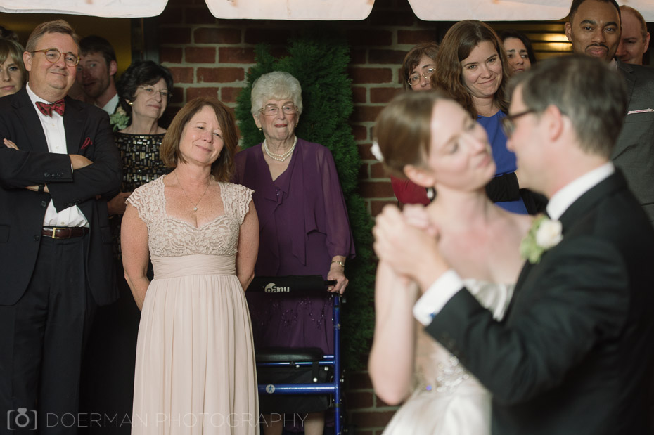 mother of bride watching first dance