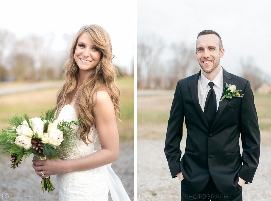 bride and groom individual portraits